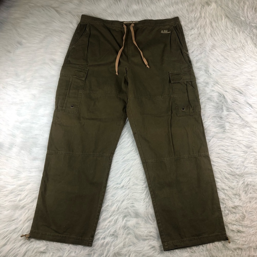Abercrombie & Fitch Cargo Pants Men’s XL Green - Picture 1 of 8